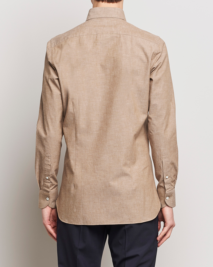 Herren | Hemden | 100Hands | Japanese Chambray Shirt Brown
