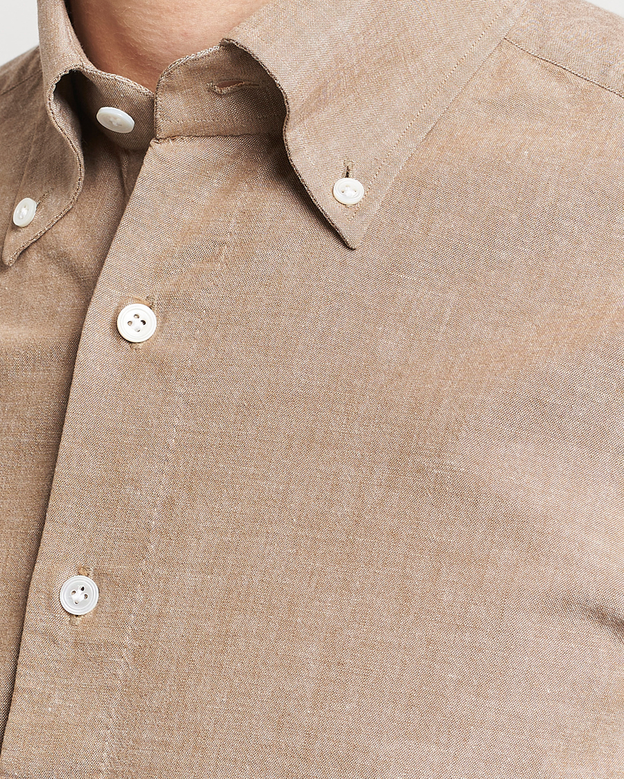Herren | Hemden | 100Hands | Japanese Chambray Shirt Brown