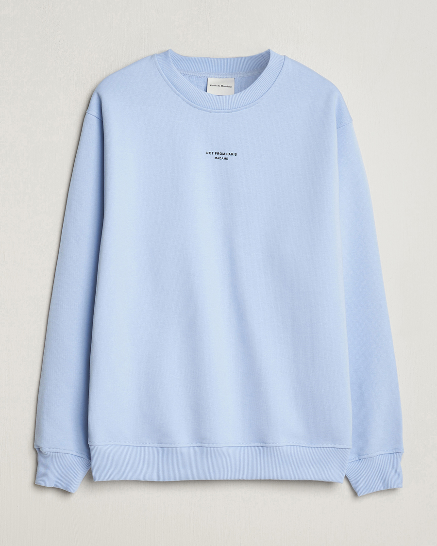 Herren | Pullover | Drôle de Monsieur | Classic NFPM Sweatshirt Light Blue