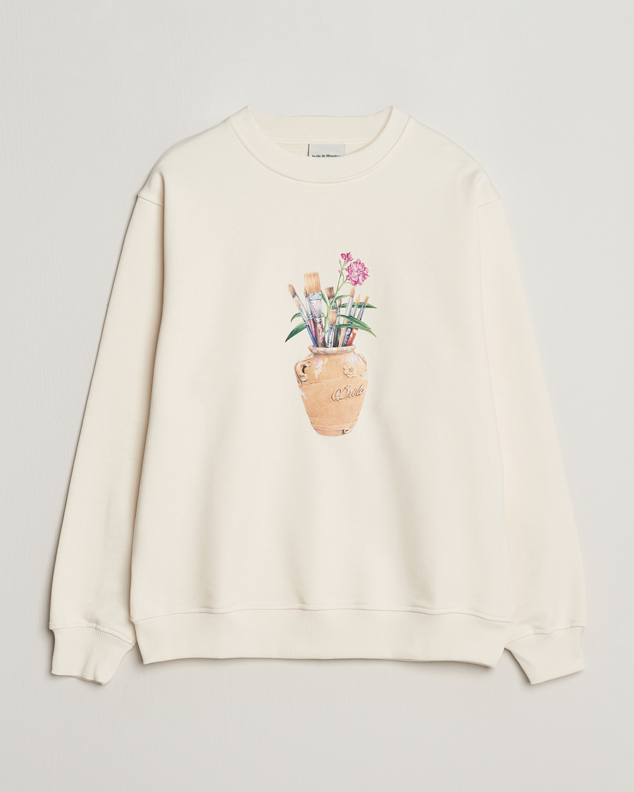 Herren | Pullover | Drôle de Monsieur | Pinceaux Sweatshirt Cream