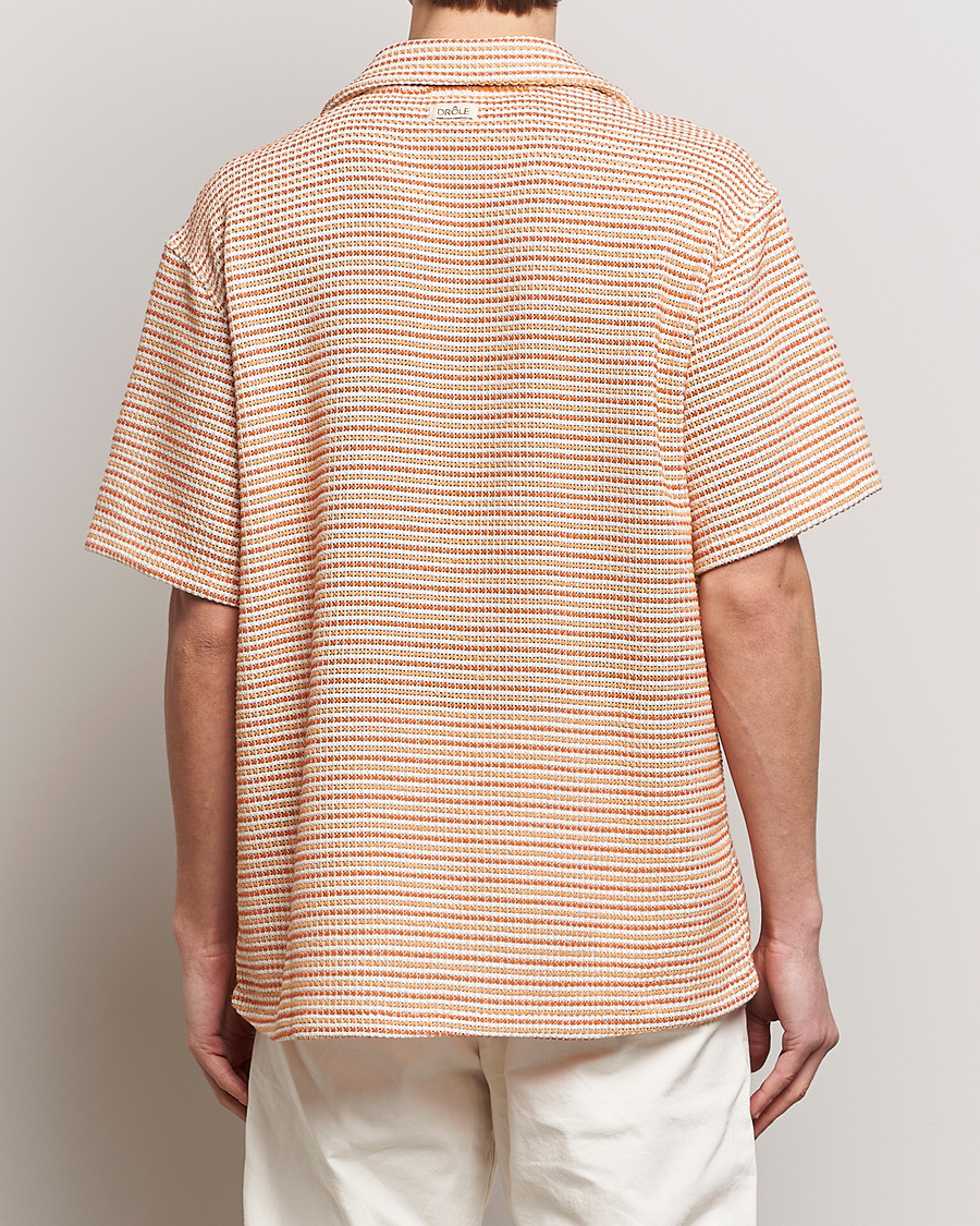Herren | Hemden | Drôle de Monsieur | Micro Check Camp Shirt Orange