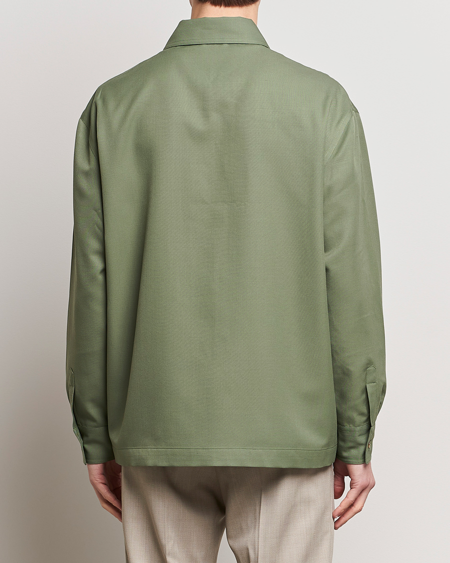 Herren | Hemden | Drôle de Monsieur | Wool Overshirt Khaki