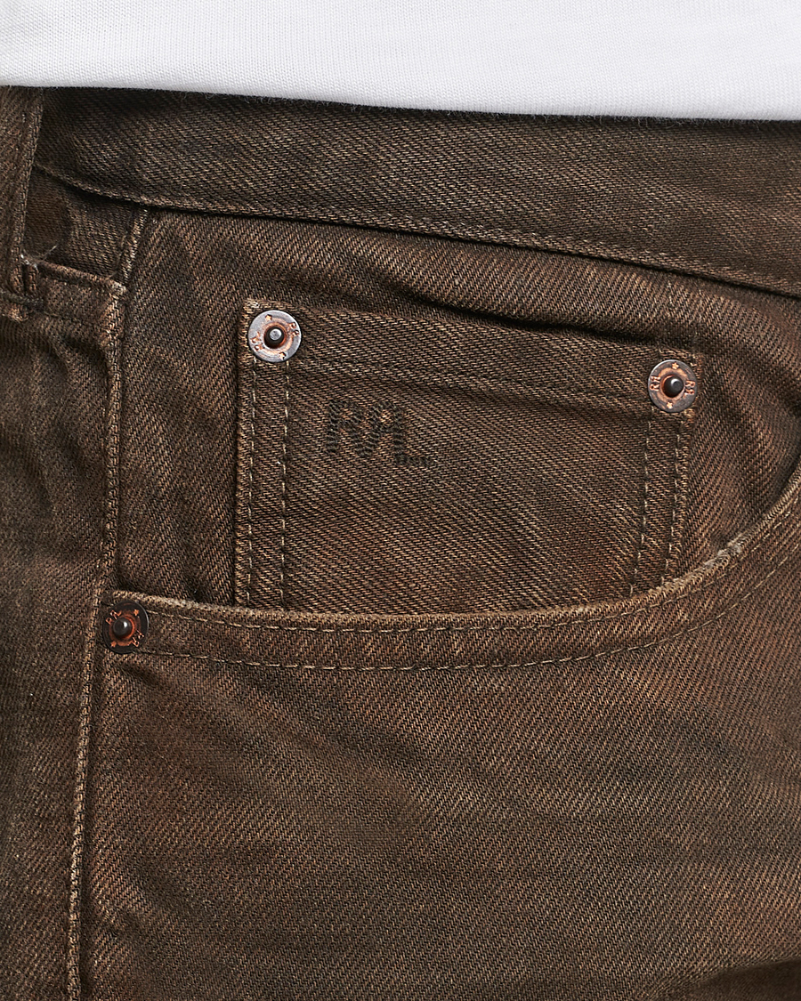 Herren | Jeans | RRL | Slim Fit 5-Pocket Denim Distressed Brown Wash