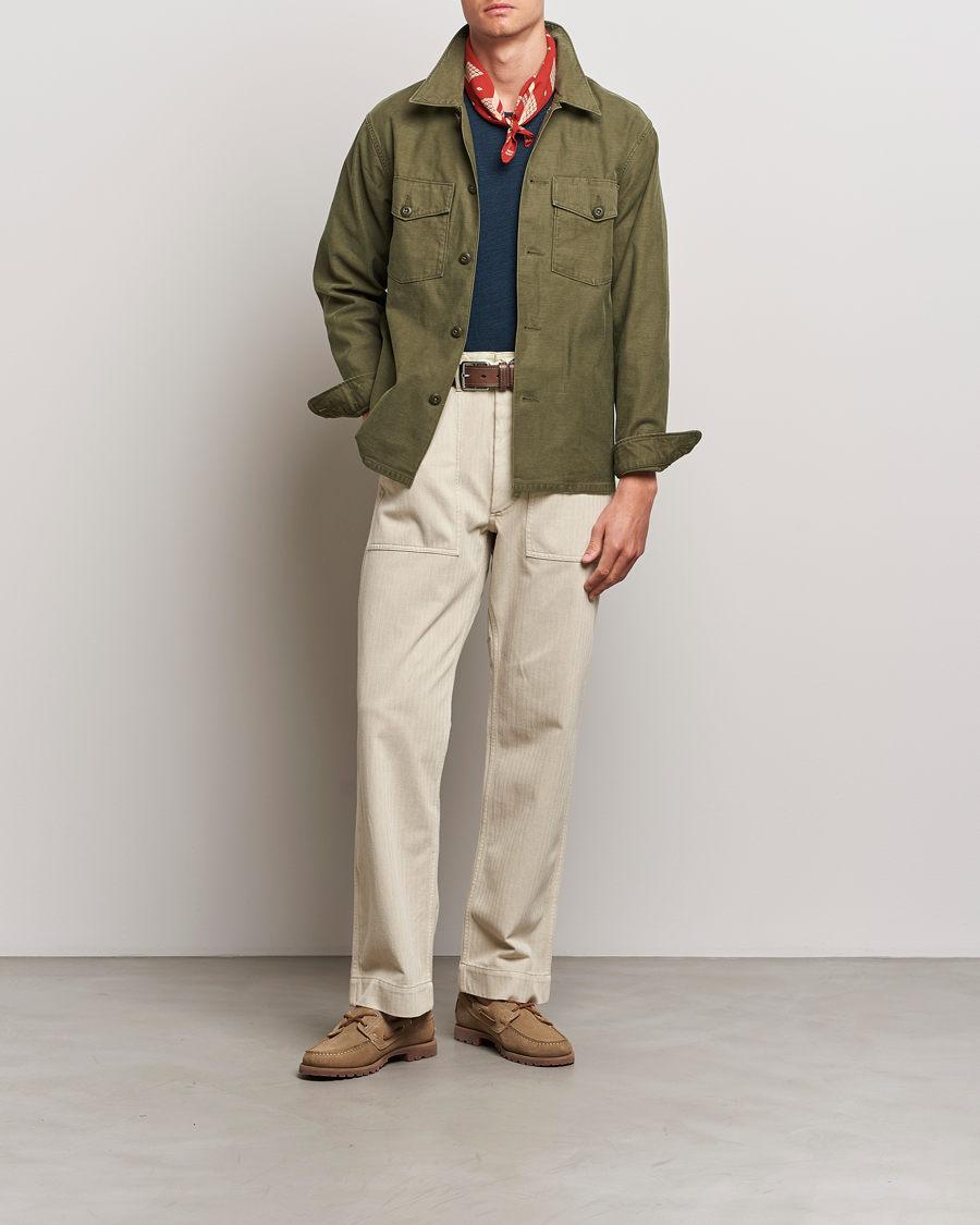 Herren | Hosen | RRL | Wilton Herringbone Surplus Pants Off White