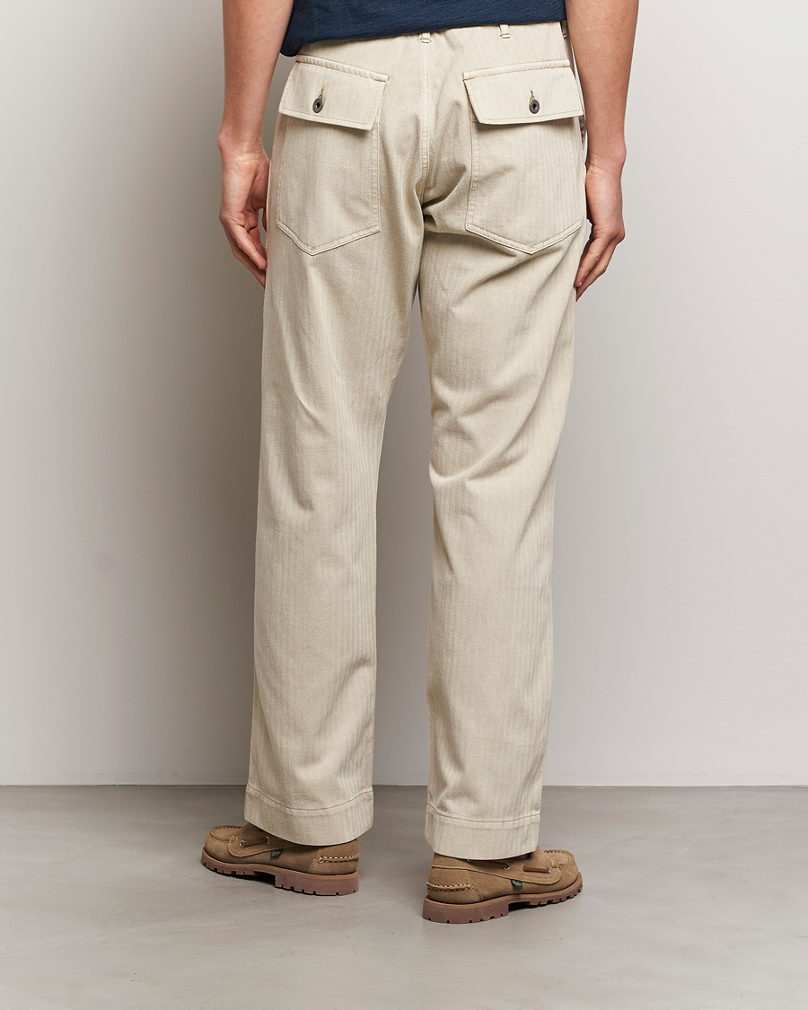 Herren | Hosen | RRL | Wilton Herringbone Surplus Pants Off White