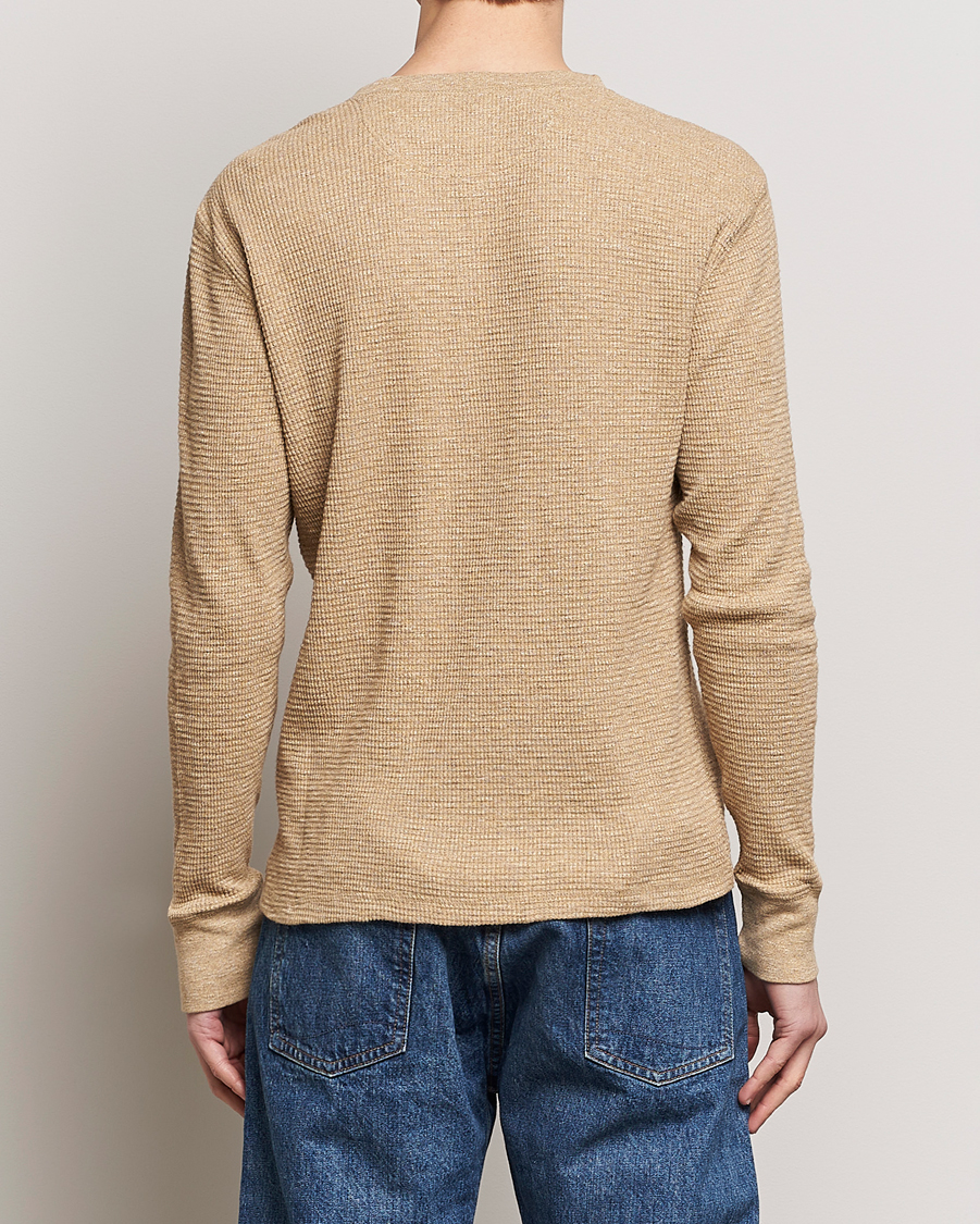 Herren | Pullover | RRL | Long Sleeve Henley Tan Heather