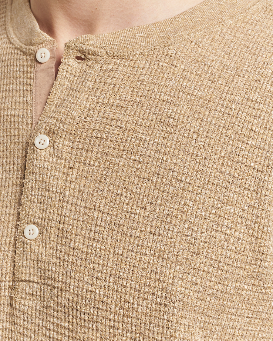 Herren | Pullover | RRL | Long Sleeve Henley Tan Heather