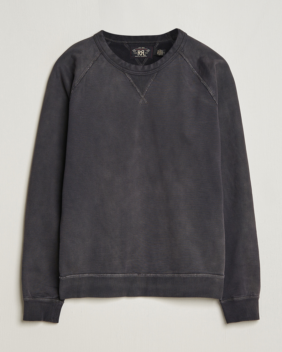 Herren | Pullover | RRL | Raglan Sleeve Sweatshirt Black Indigo