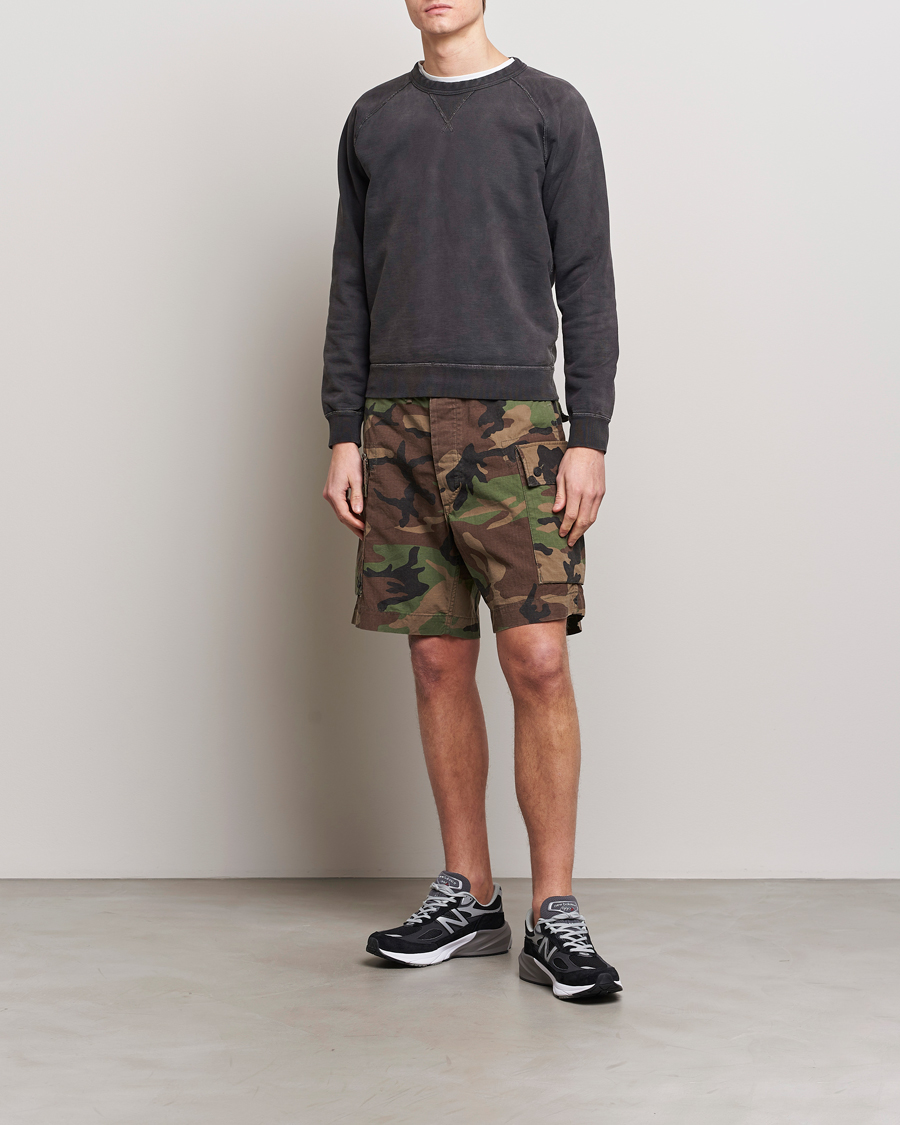 Herren | Pullover | RRL | Raglan Sleeve Sweatshirt Black Indigo