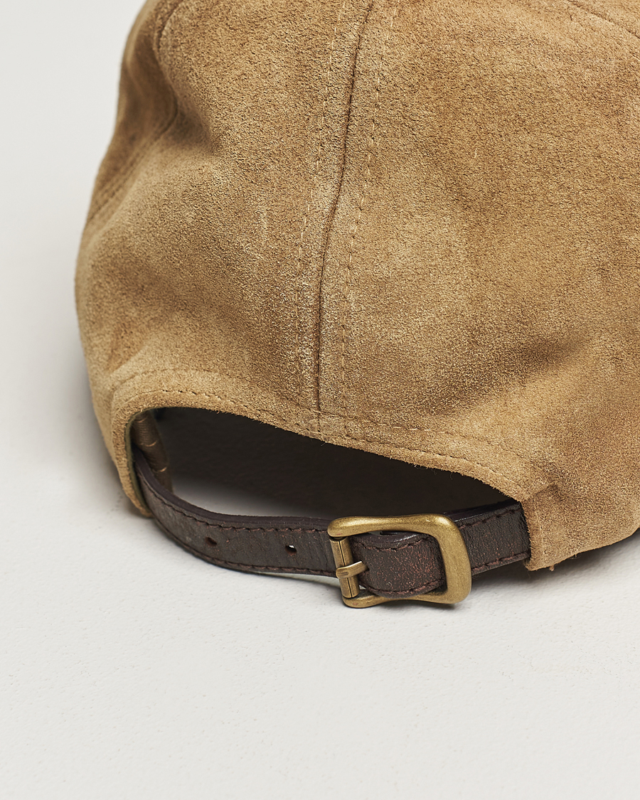 Herren | RRL Rough Out Trucker Cap Tan | RRL | Rough Out Trucker Cap Tan