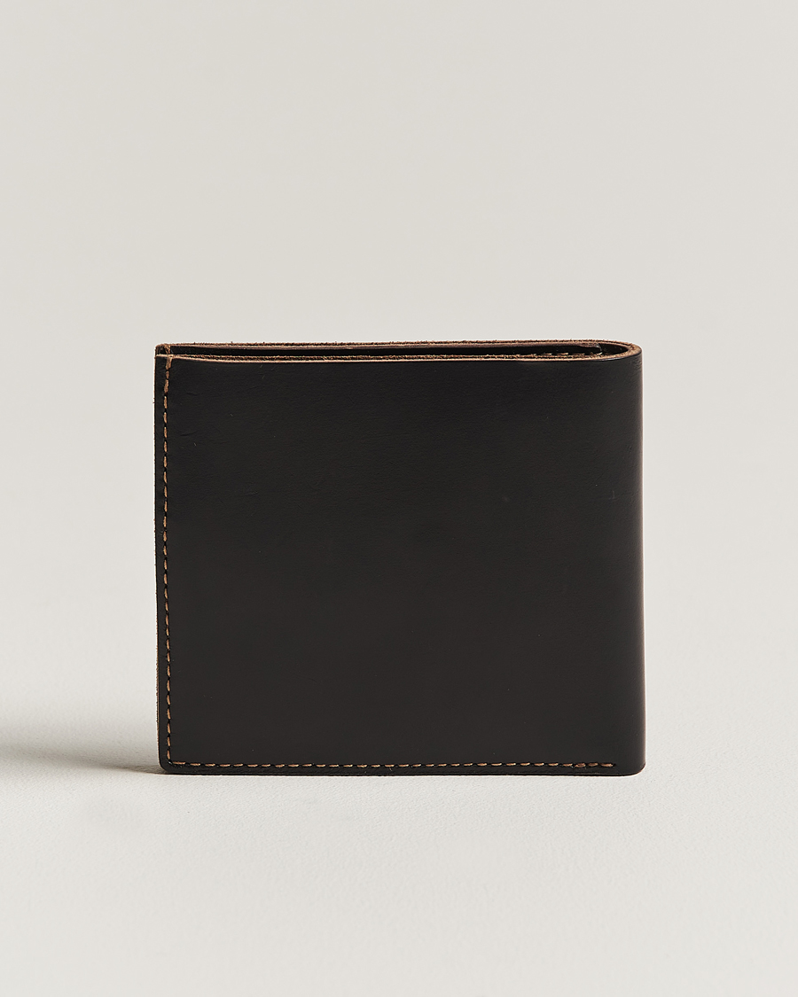 Herren | RRL | RRL | Tumbled Leather Billfold Wallet Black/Brown