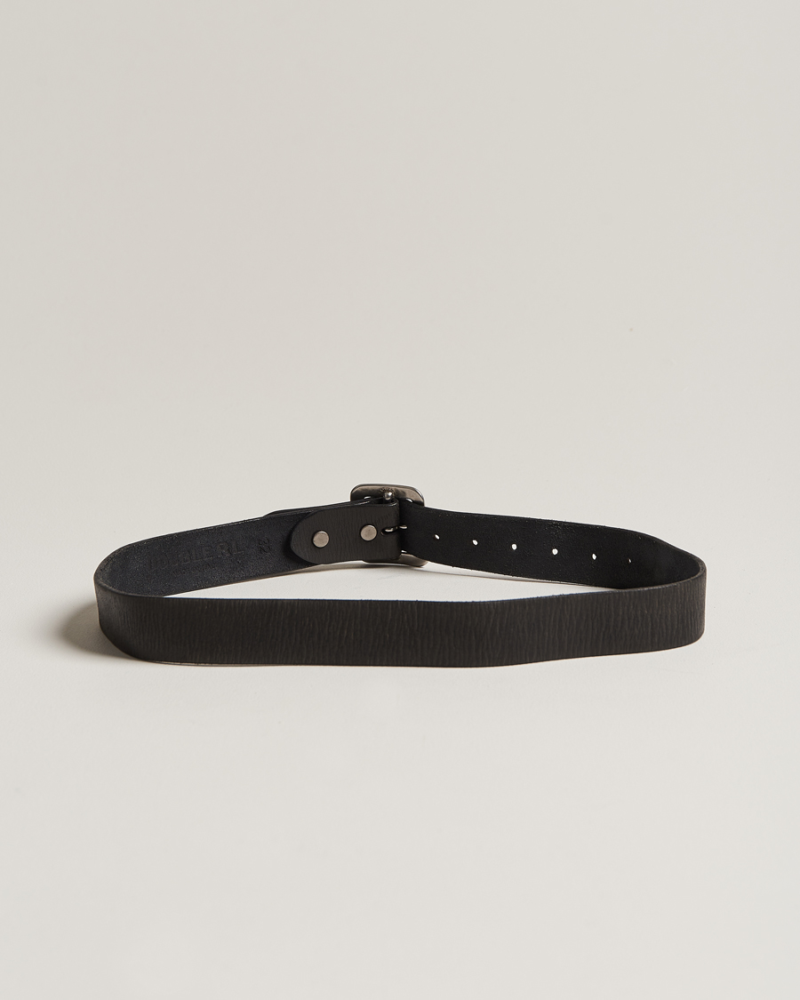 Herren | RRL | RRL | Tumbled Leather Belt Vintage Black