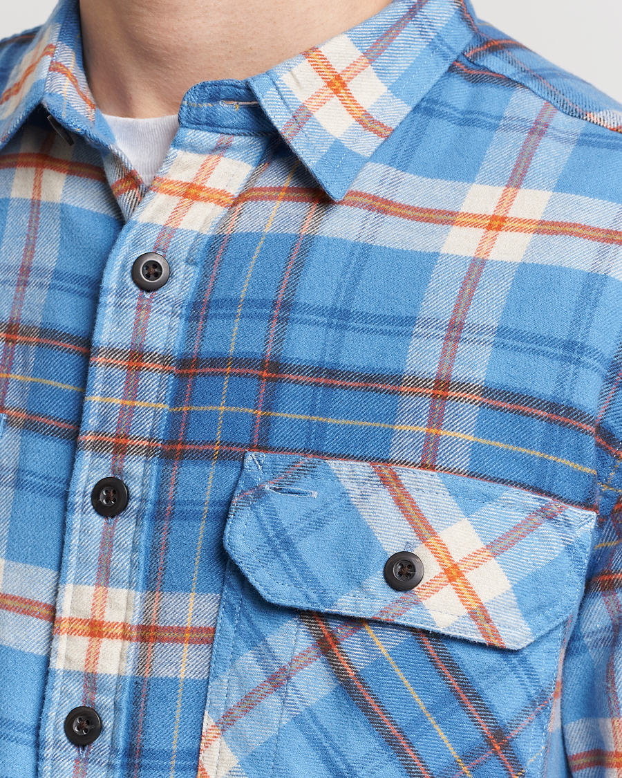 Herren | Hemden | Pendleton | Burnside Flannel Shirt Blue/Red Plaid