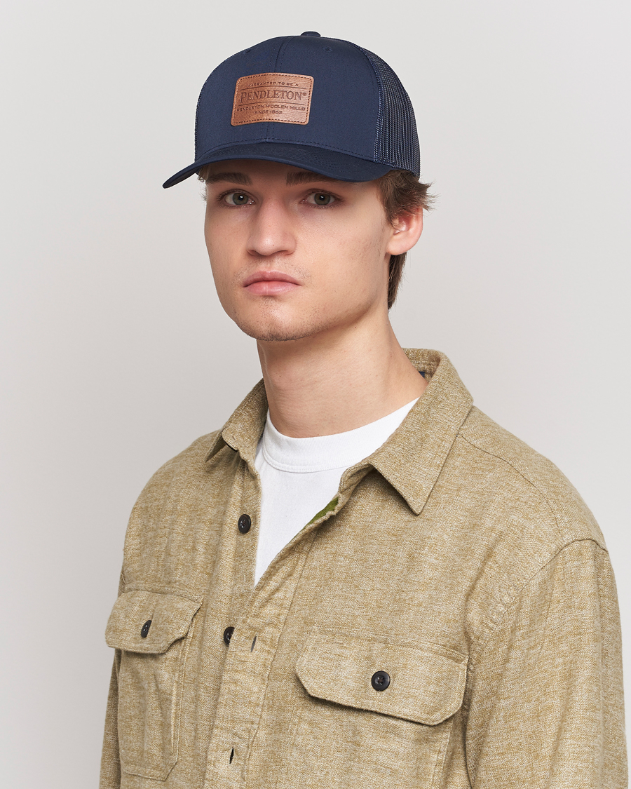 Herren | Pendleton Burnished Patch Trucker Cap Navy | Pendleton | Burnished Patch Trucker Cap Navy