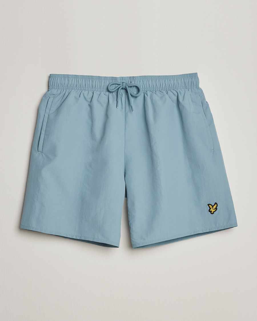 Herren | Badehosen | Lyle & Scott | Plain Swimshorts Slate Blue