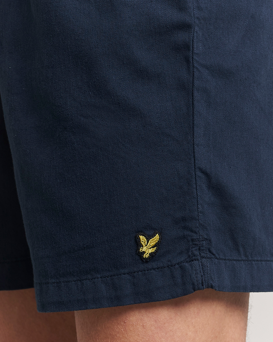 Herren | Shorts | Lyle & Scott | Linen Drawstring Shorts Dark Navy