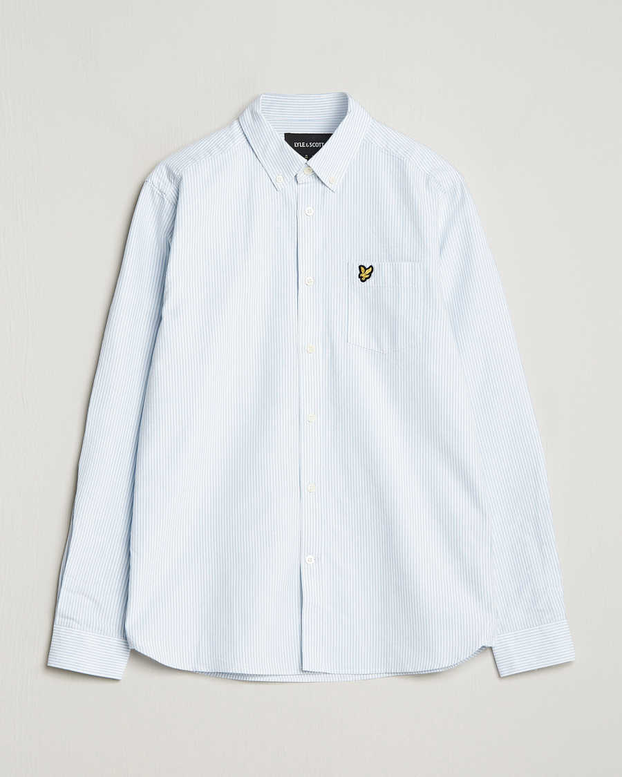 Herren | Hemden | Lyle & Scott | Lightweight Oxford Striped Shirt Blue/White