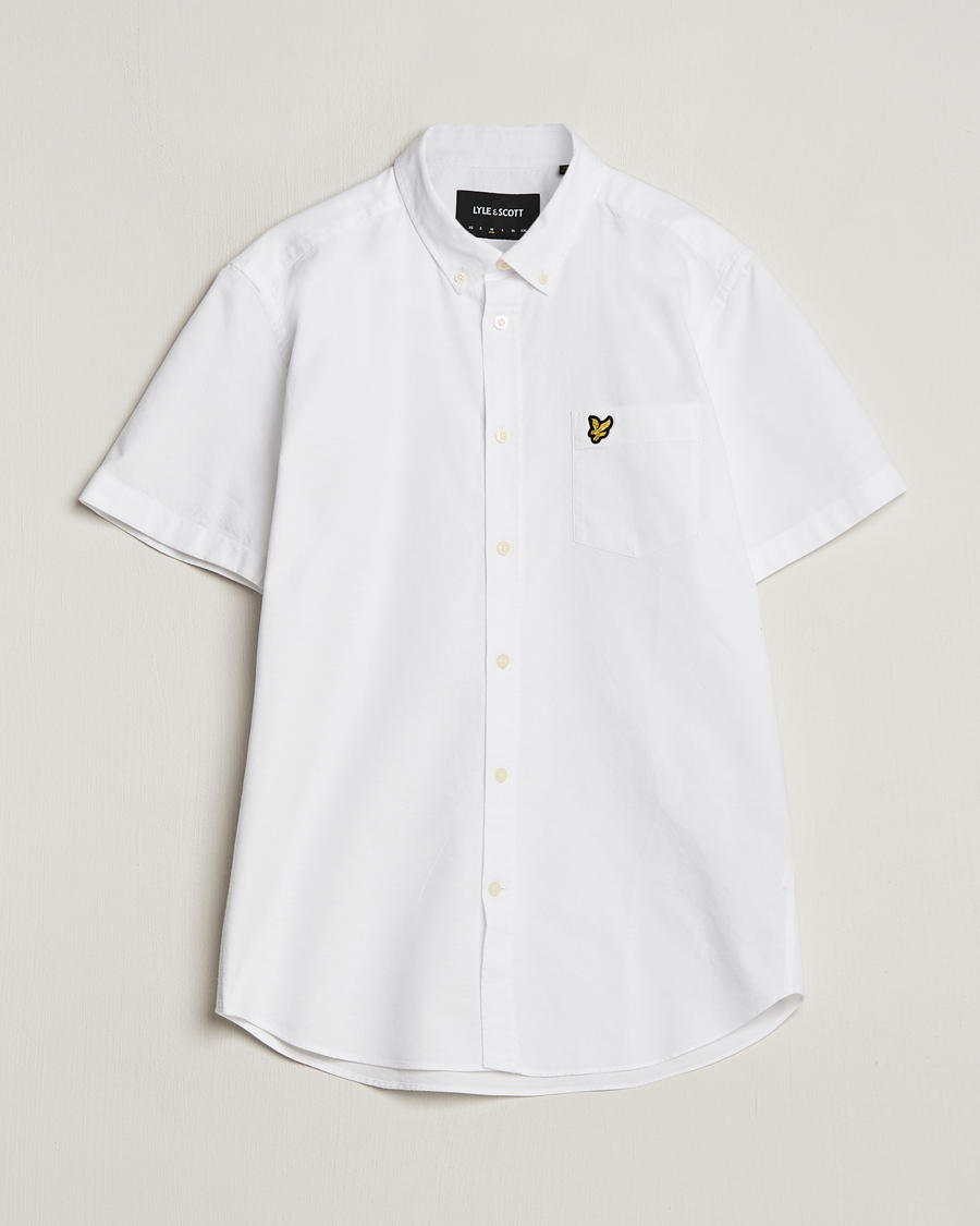 Herren | Hemden | Lyle & Scott | Lightweight Oxford Short Sleeve Shirt White