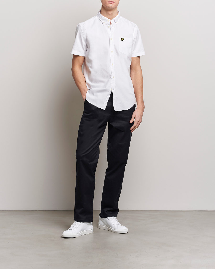Herren | Hemden | Lyle & Scott | Lightweight Oxford Short Sleeve Shirt White