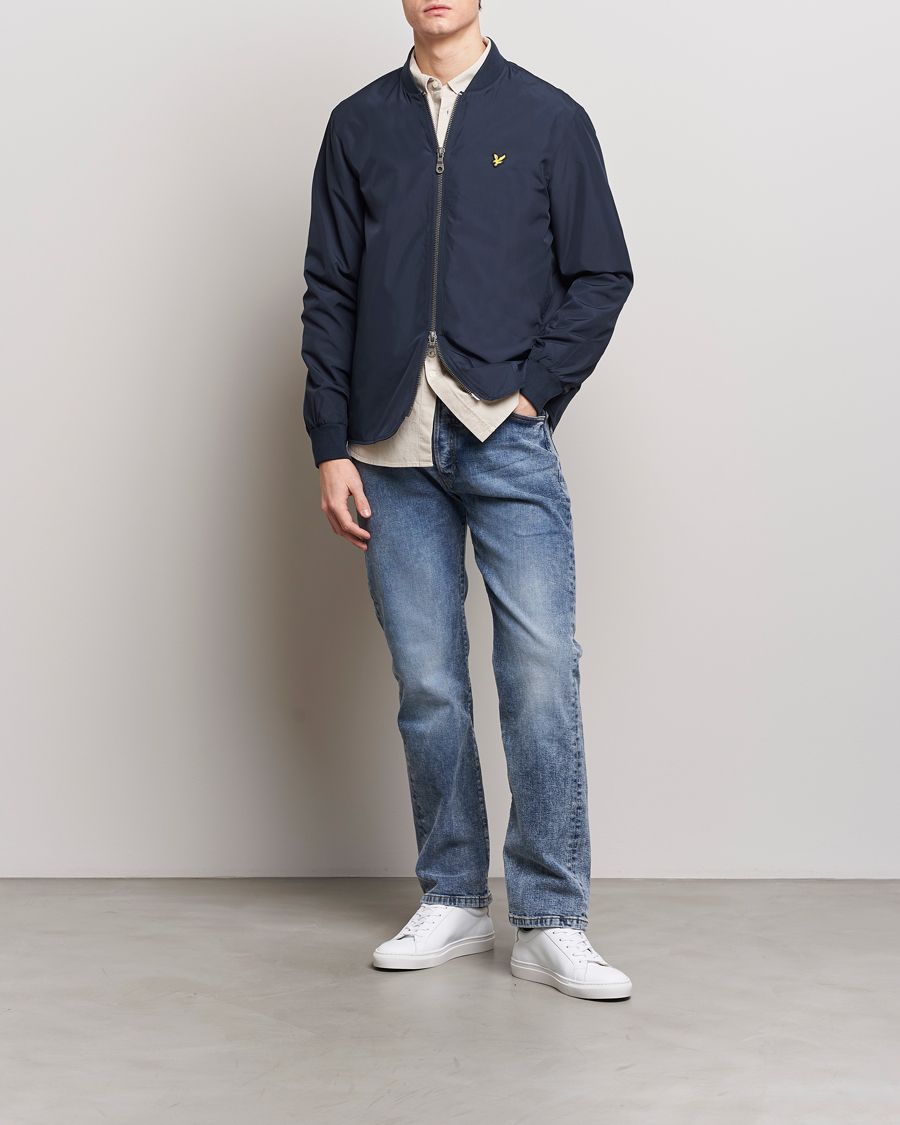 Herren | Jacken | Lyle & Scott | Nylon Bomber Jacket Dark Navy