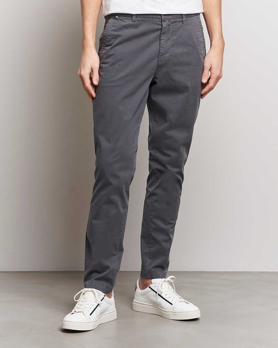 Herren | Chinos | BOSS BLACK | Kaiton Cotton Pants Medium Grey