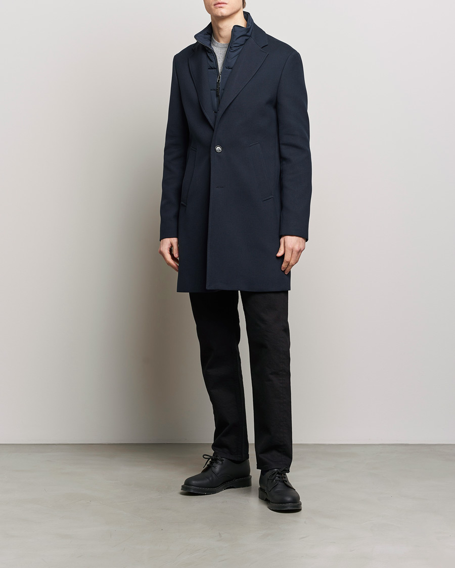 Herren | Jacken | BOSS BLACK | Hyde Cotton Coat Dark Blue