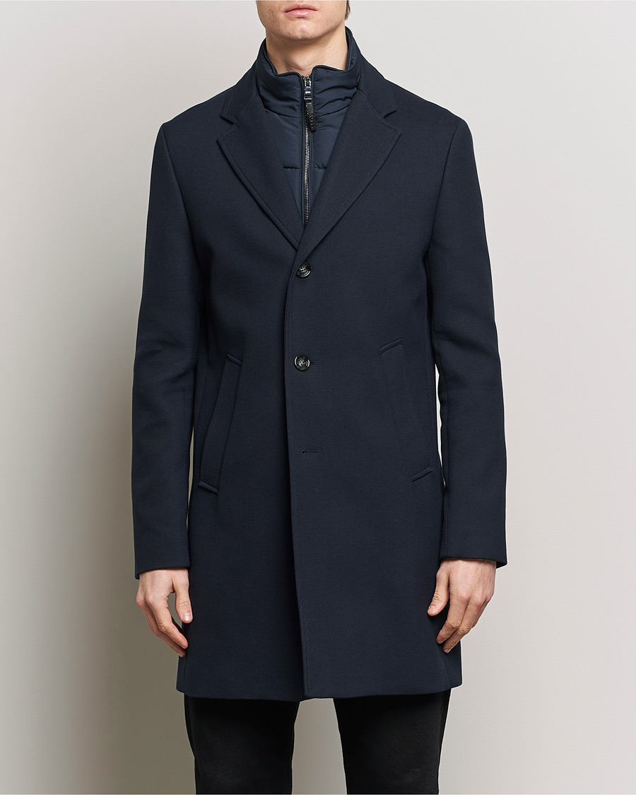 Herren | Jacken | BOSS BLACK | Hyde Cotton Coat Dark Blue