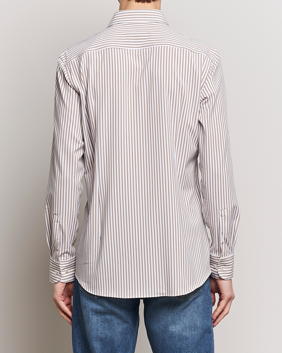 Herren | Hemden | BOSS BLACK | Hank 4-Way Stretch Striped Shirt Medium Beige