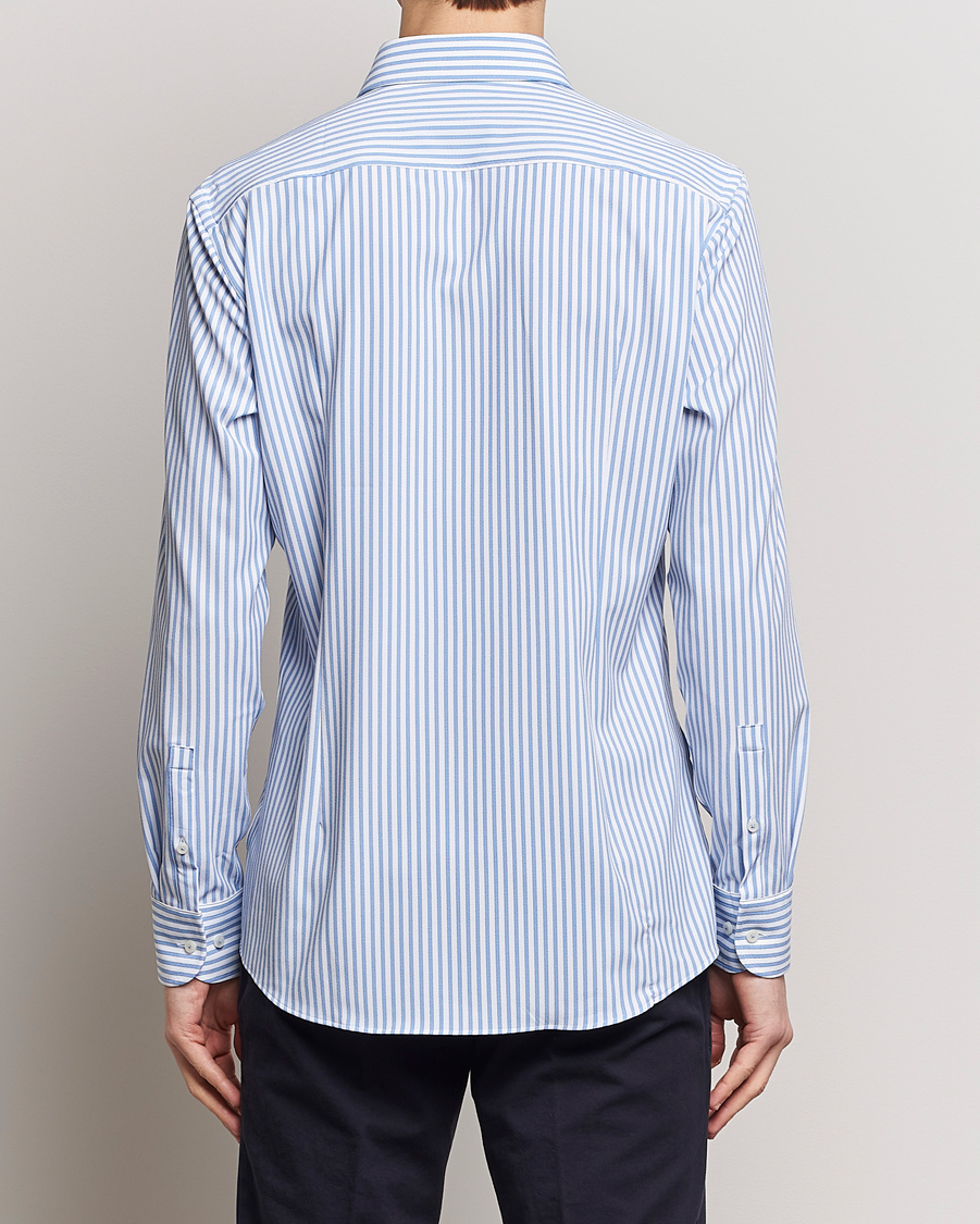 Herren | Hemden | BOSS BLACK | Hank 4-Way Stretch Striped Shirt Light Blue