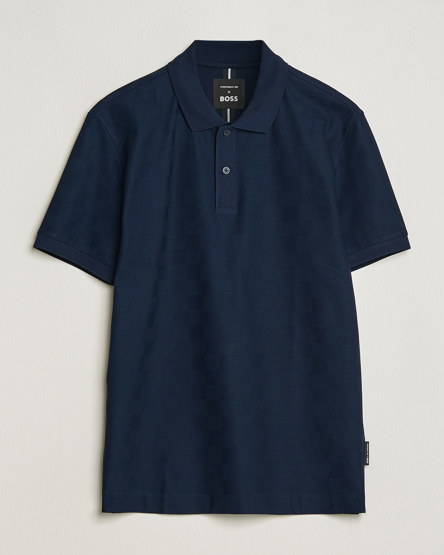 Herren | Poloshirts | BOSS BLACK | Porsche Parlay Jersey Piké Dark Blue