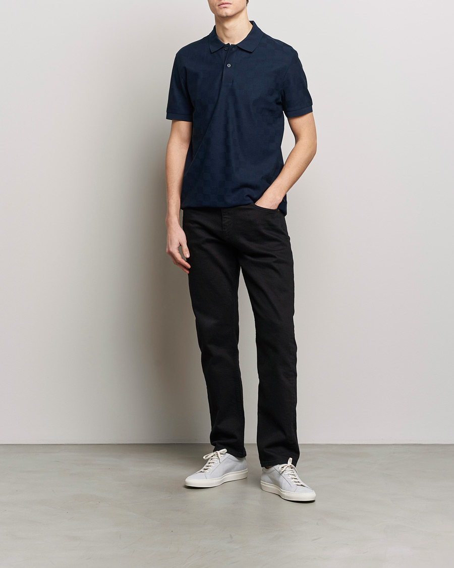 Herren | Poloshirts | BOSS BLACK | Porsche Parlay Jersey Piké Dark Blue