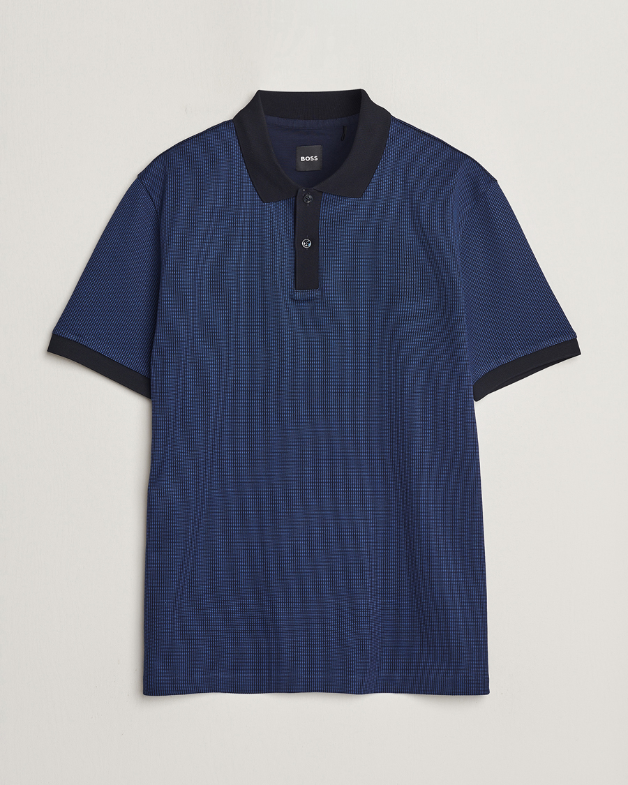 Herren | Poloshirts | BOSS BLACK | Parlay Jersey Piké Dark Blue