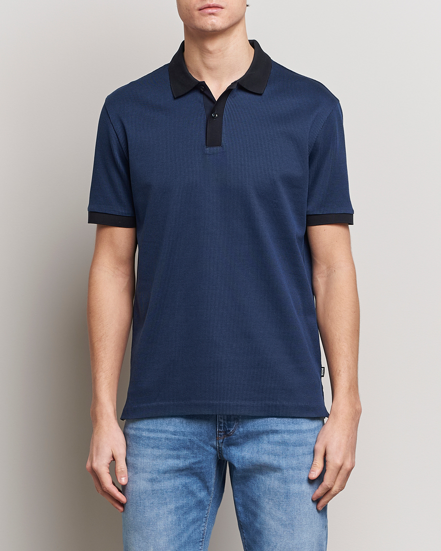 Herren | Poloshirts | BOSS BLACK | Parlay Jersey Piké Dark Blue
