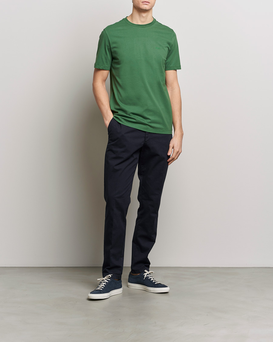 Herren | T-Shirts | BOSS BLACK | Thompson Crew Neck T-Shirt Open Green