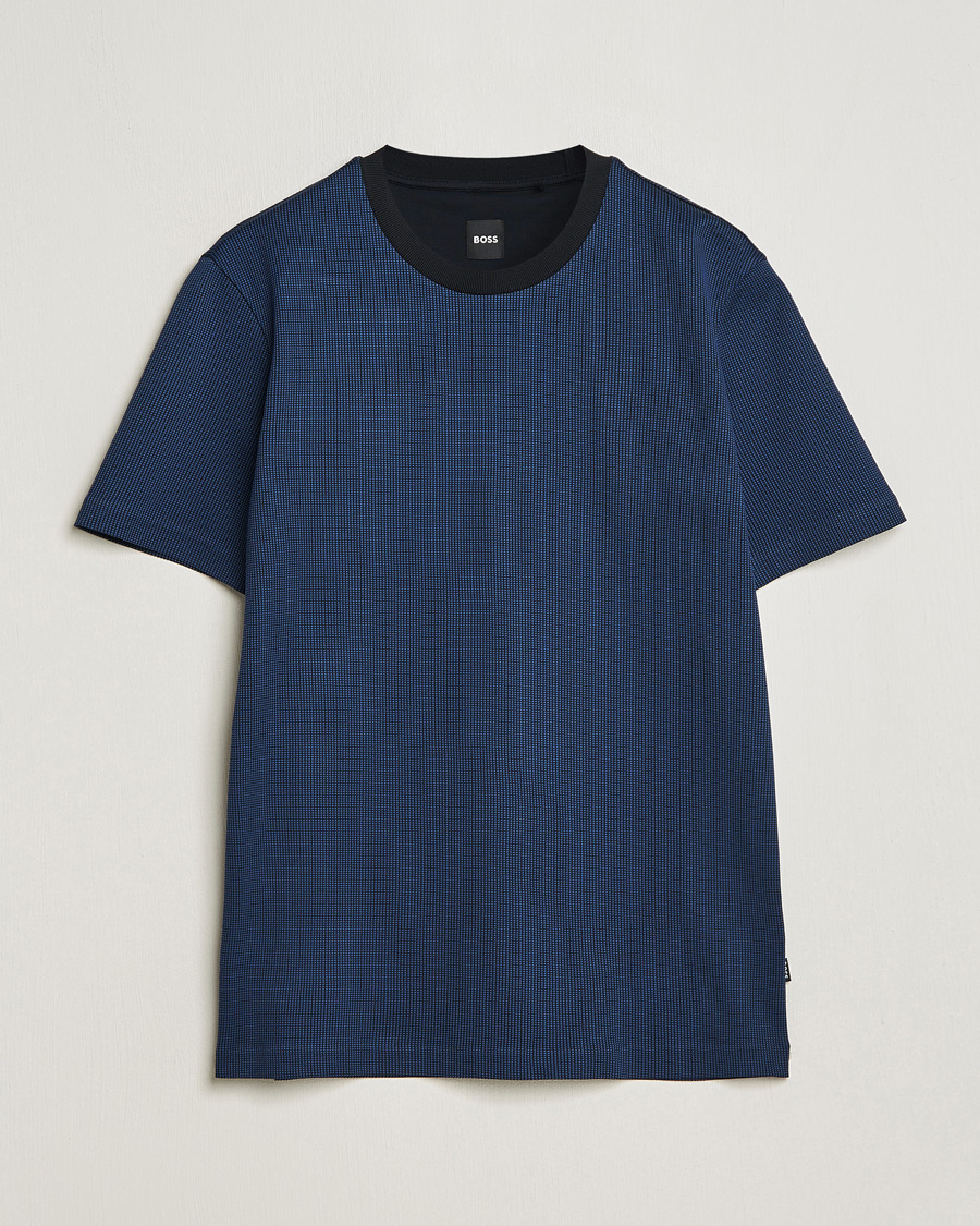 Herren | T-Shirts | BOSS BLACK | Tiburt Crew Neck T-Shirt Dark Blue