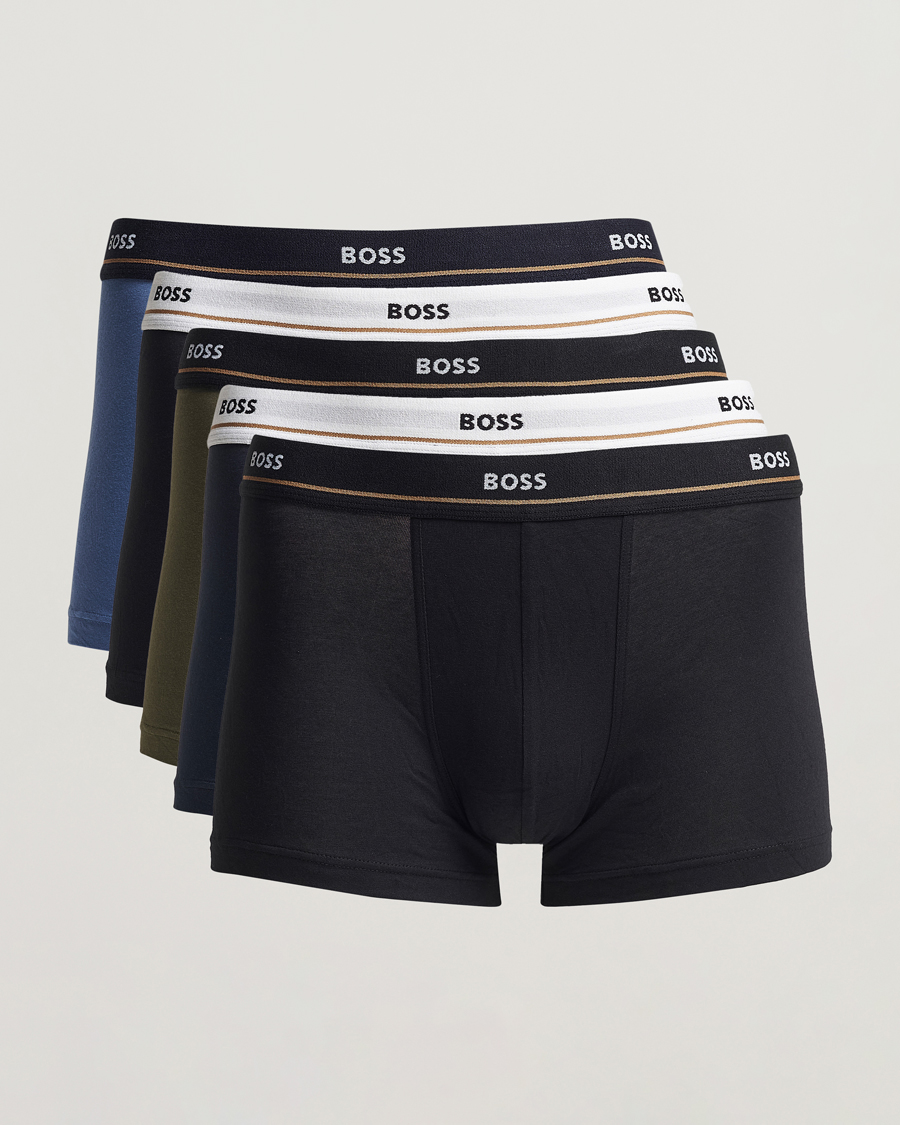 Herren | Unterwäsche | BOSS BLACK | 5-Pack Trunk Black/Blue/Green