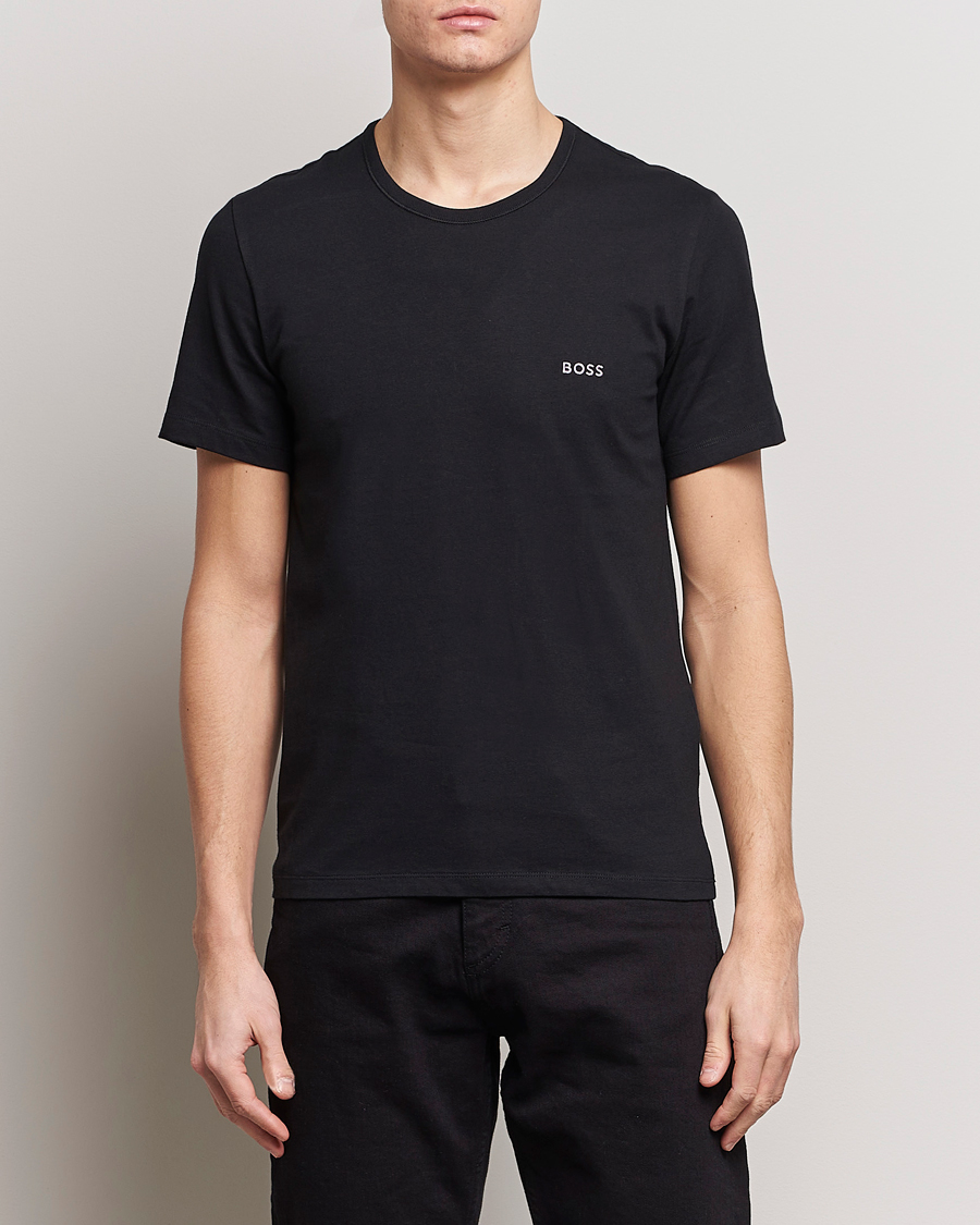 Herren | Multipack | BOSS BLACK | 3-Pack Crew Neck T-Shirt Black/White/Blue