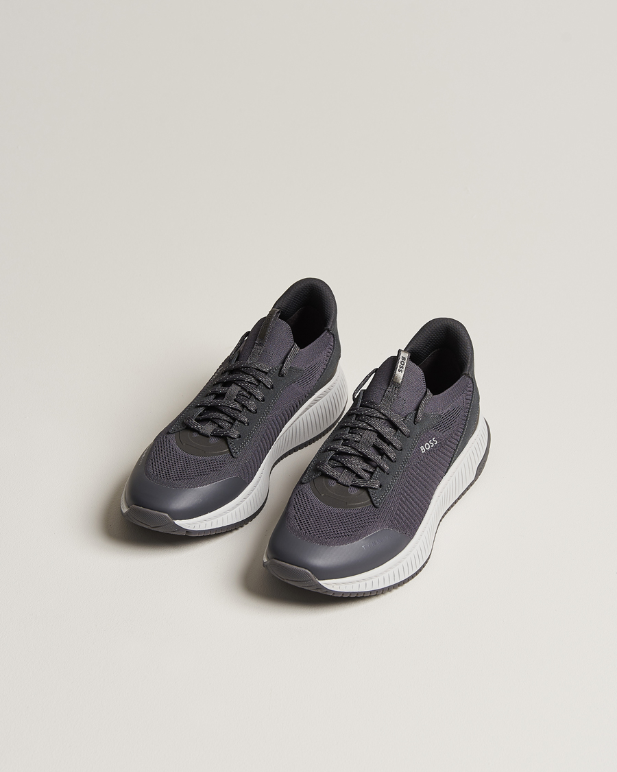 Herren | Laufschuhe Sneaker | BOSS BLACK | Titanium Evo Sneaker Grey