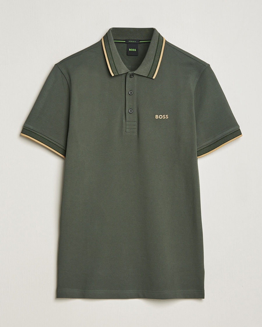 Herren | Poloshirts | BOSS GREEN | Paddy Piké Open Green