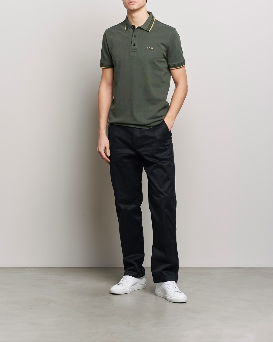 Herren | Poloshirts | BOSS GREEN | Paddy Piké Open Green