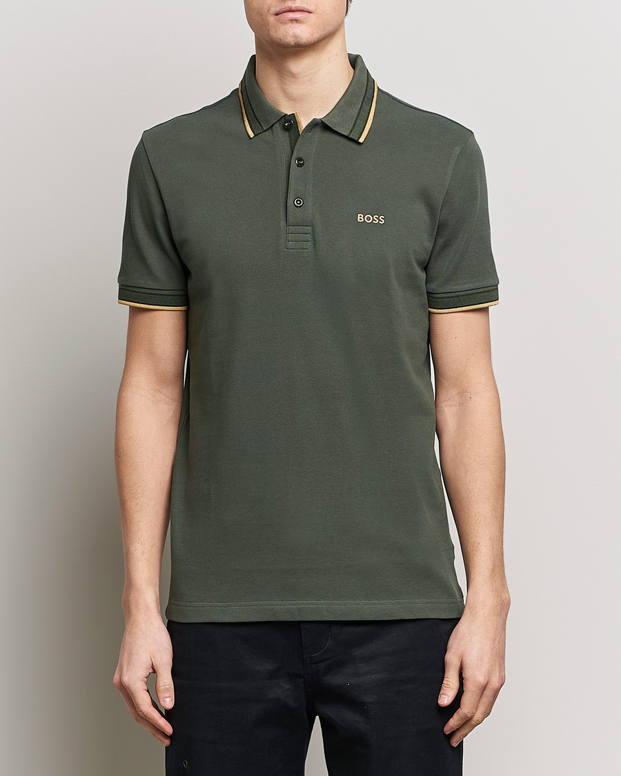 Herren | Poloshirts | BOSS GREEN | Paddy Piké Open Green