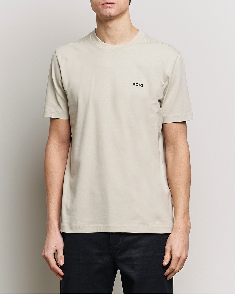 Herren | T-Shirts | BOSS GREEN | Crew Neck T-Shirt Light Beige