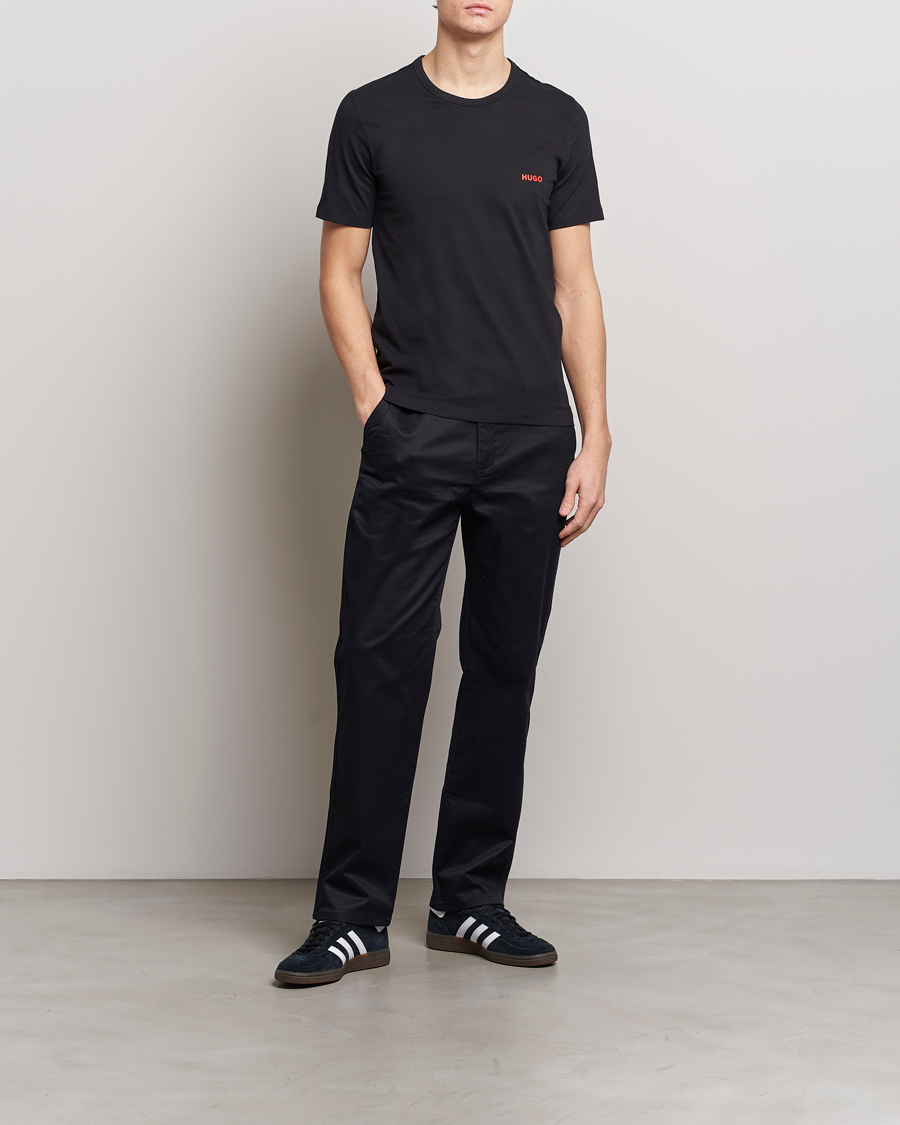 Herren | T-Shirts | HUGO | 3-Pack Logo Crew Neck T-Shirt Black/Red/White