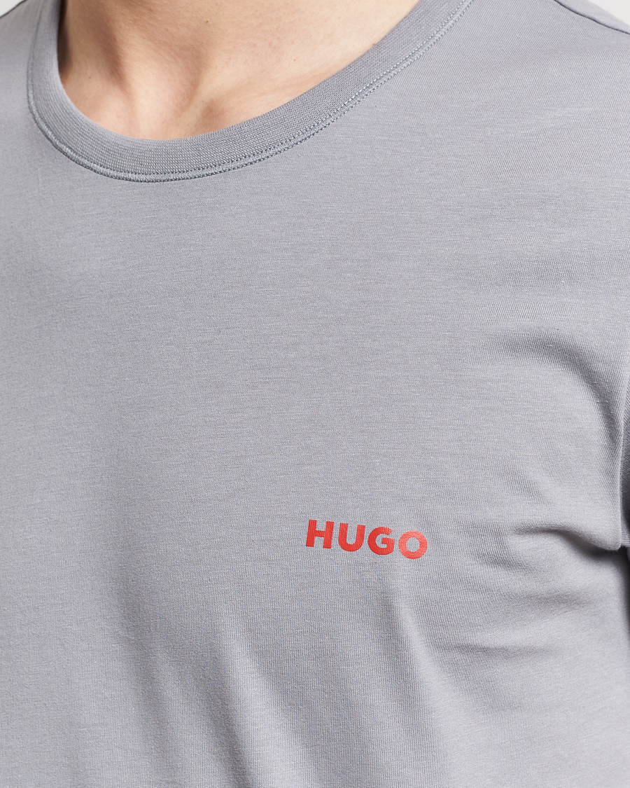 Herren | T-Shirts | HUGO | 3-Pack Logo Crew Neck T-Shirt Green/Navy/Grey