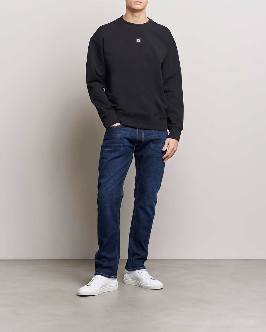 Herren | Pullover | HUGO | Dettil Logo Sweatshirt Black