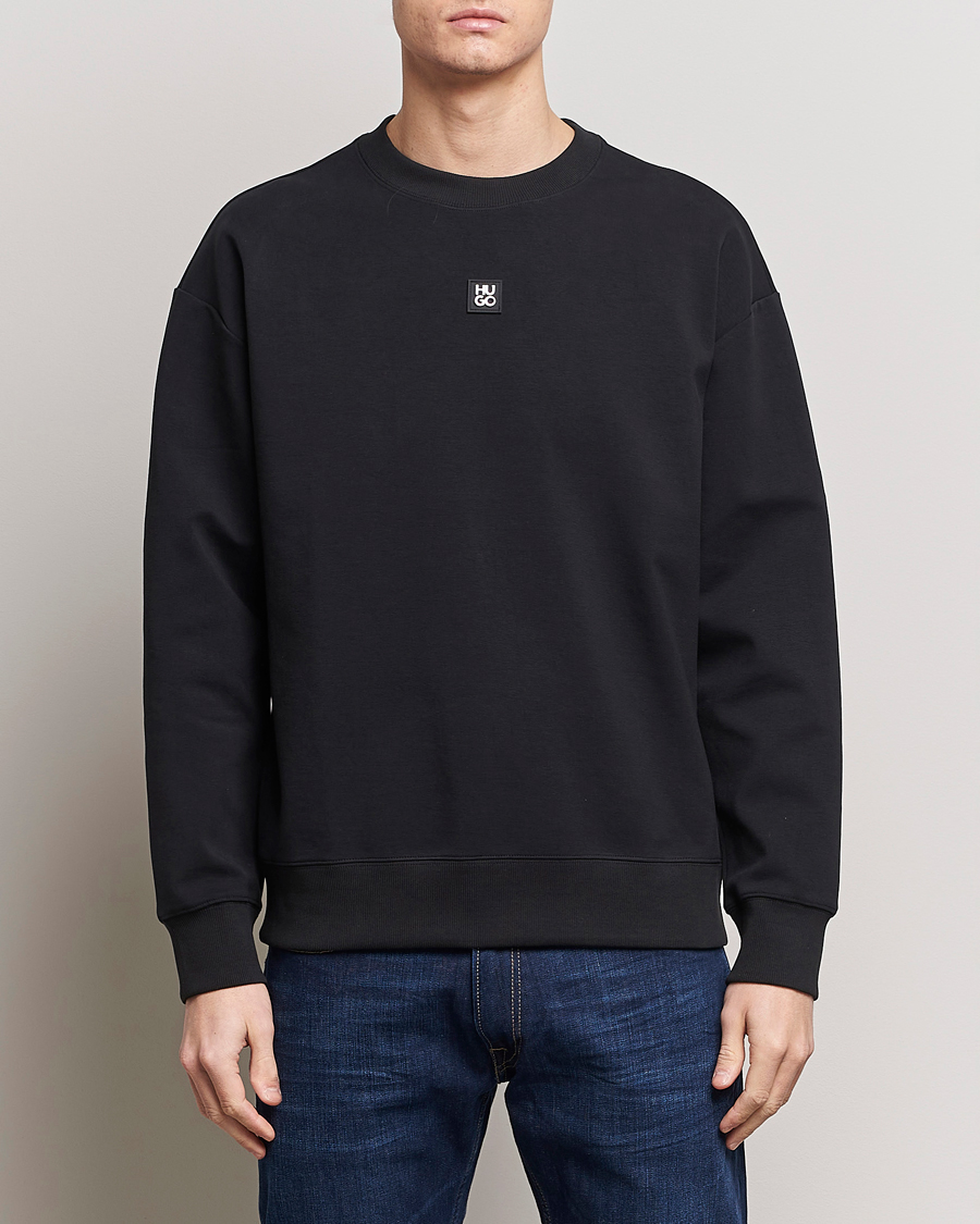 Herren | Pullover | HUGO | Dettil Logo Sweatshirt Black