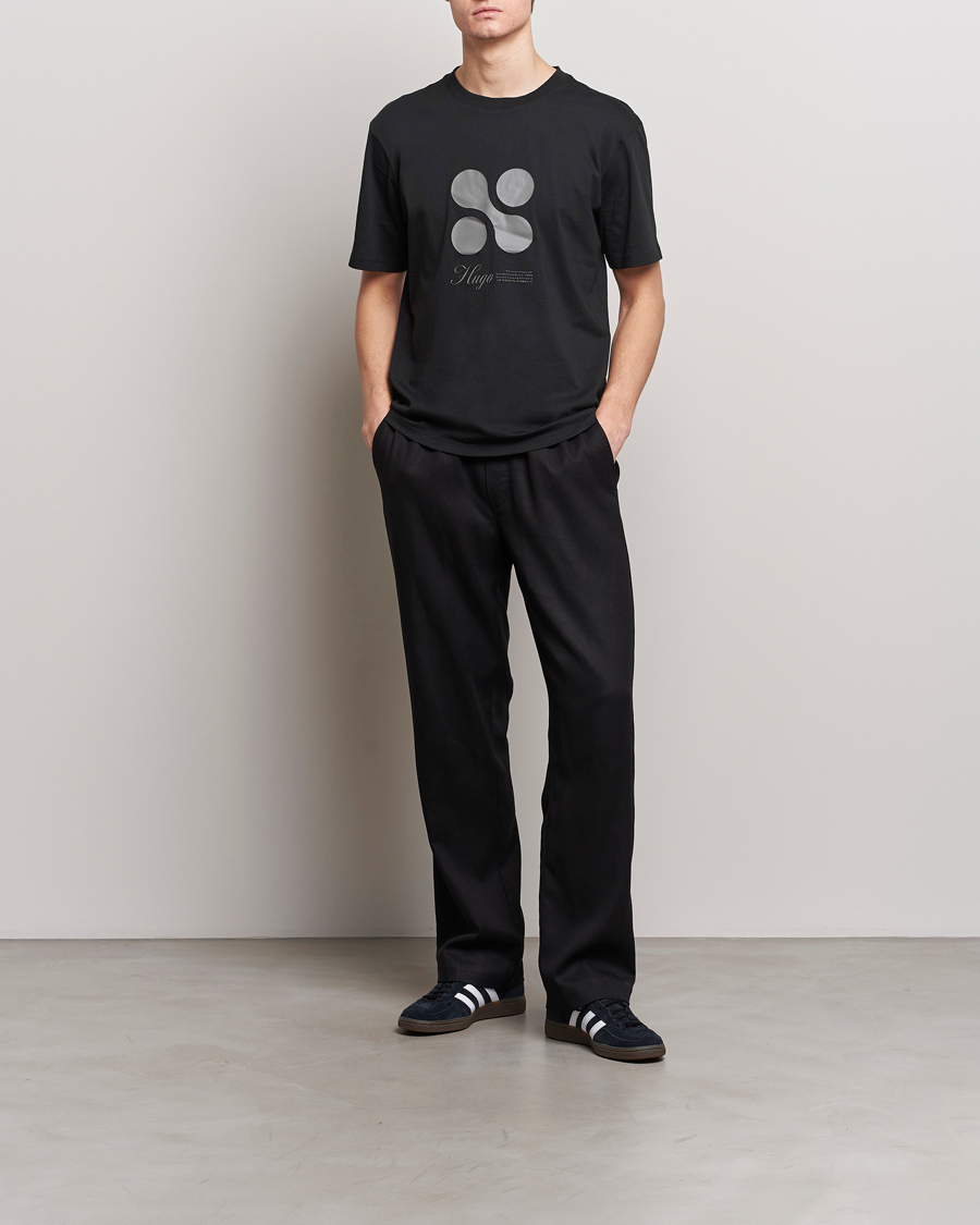 Herren | T-Shirts | HUGO | Dooling Logo T-Shirt Black