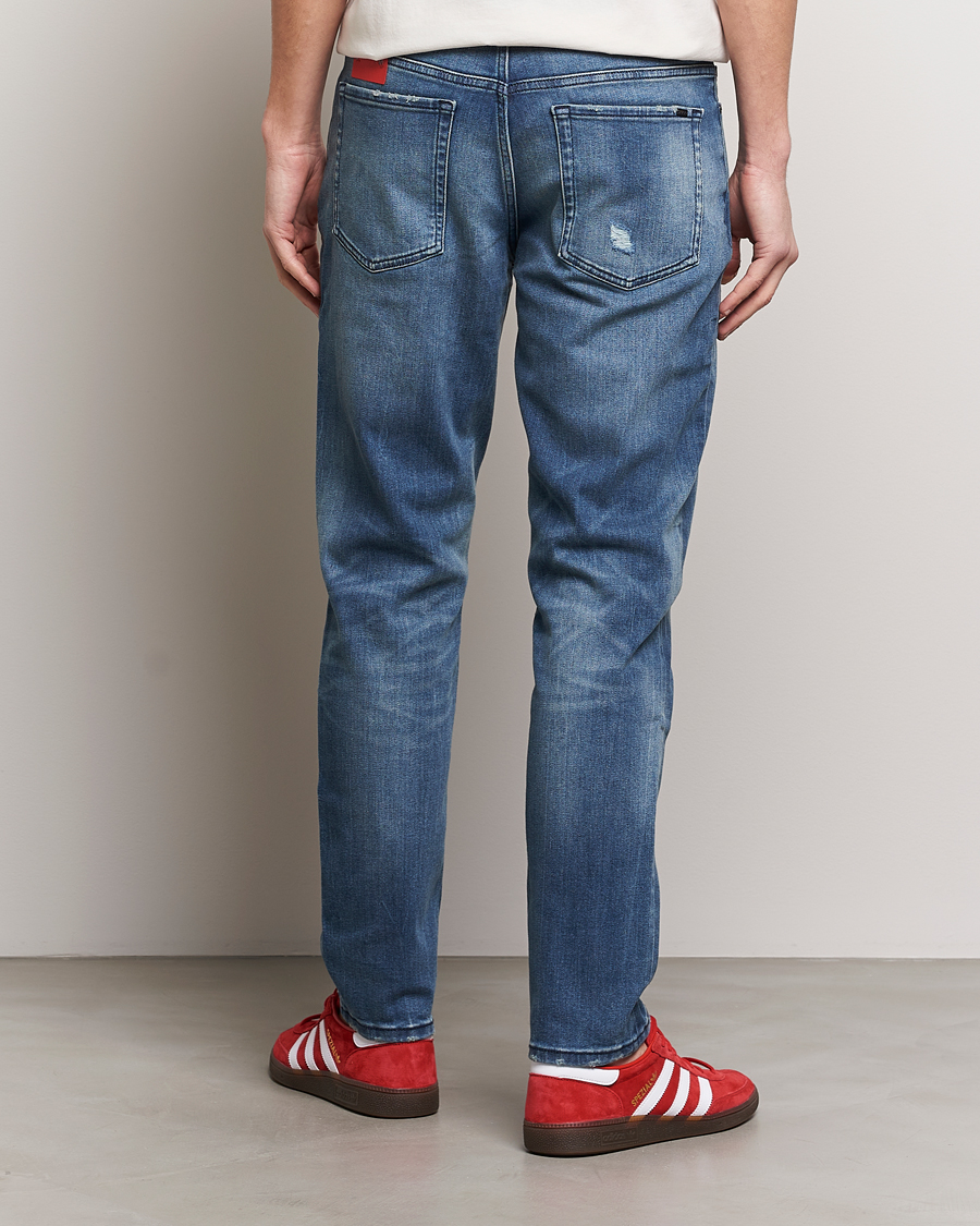 Herren | Jeans | HUGO | 634 Tapered Fit Stretch Jeans Bright Blue