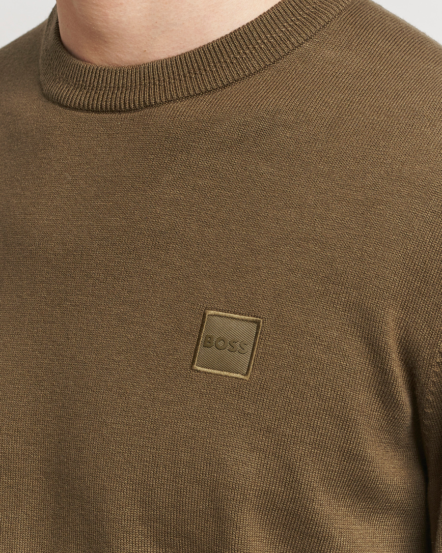 Herren | Pullover | BOSS ORANGE | Kanovano Knitted Sweater Open Green