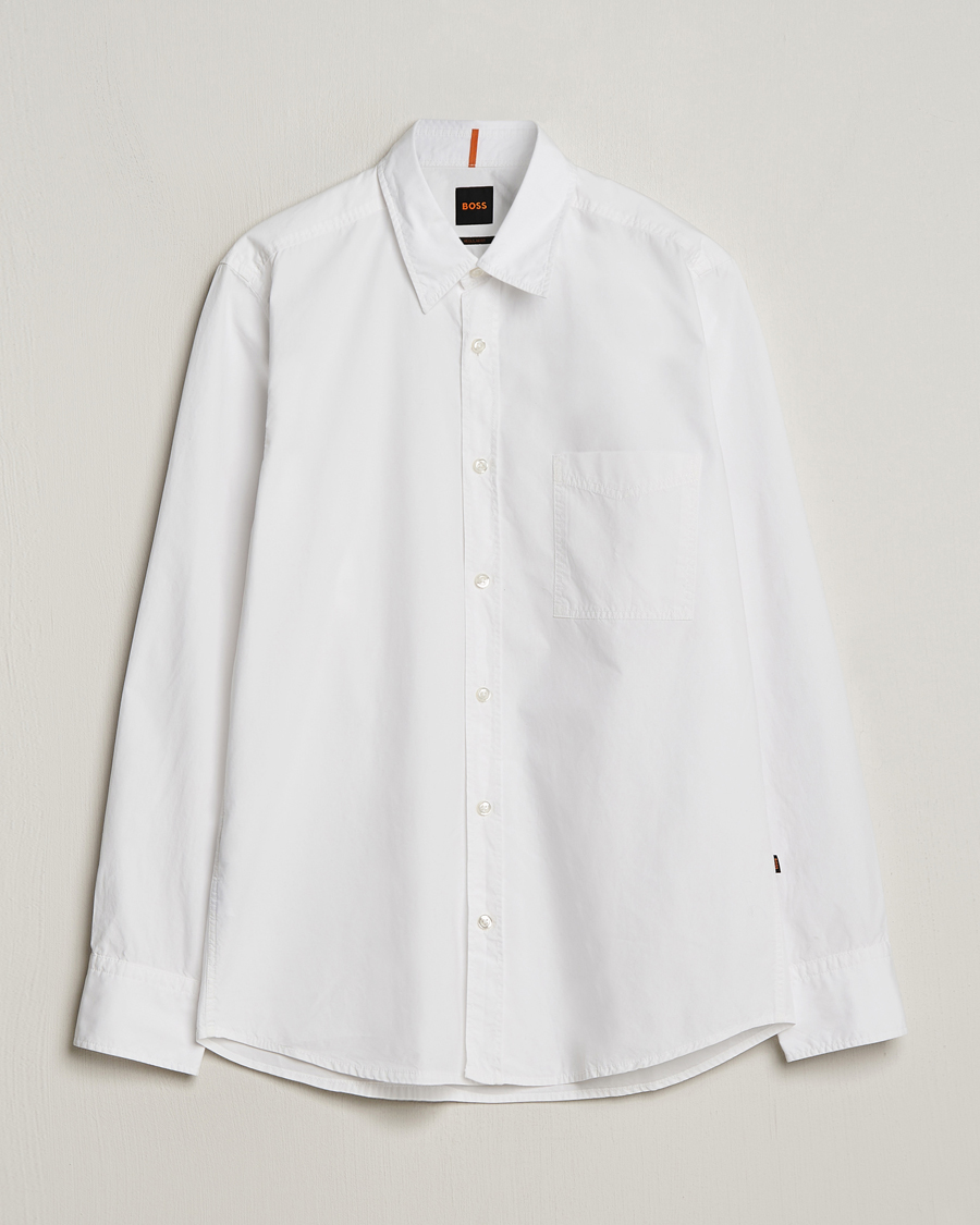 Herren | Hemden | BOSS ORANGE | Relegant Cotton Pocket Shirt White